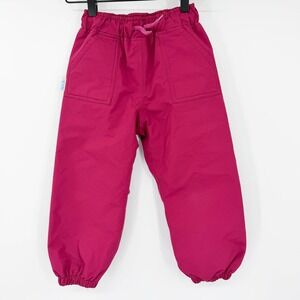 Jan & Jul Kids Magenta Pink Fleece Lined Waterproof Rain Pants Size 3T